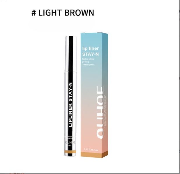 SHEIN : STAY-N Peel Off Lip Liner Tattoo (04 HEY-zel) Brown Matte Stain Carousel 2