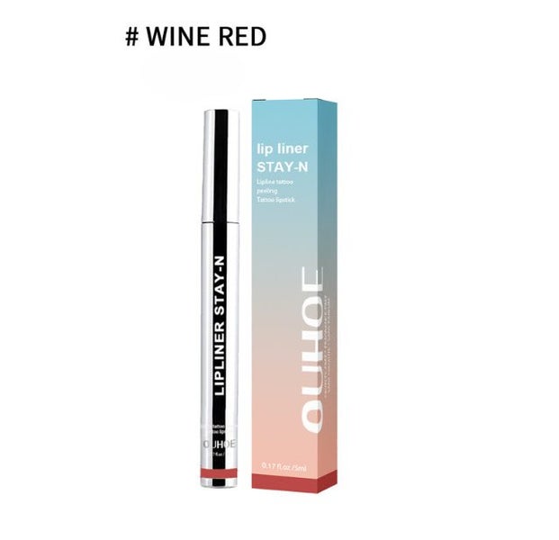 SHEIN : STAY-N Peel Off Lip Liner Tattoo (04 HEY-zel) Brown Matte Stain Carousel 4