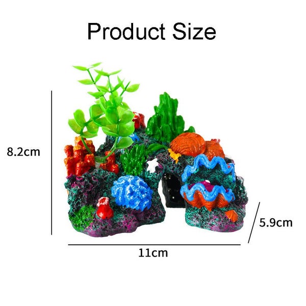 Artificial Coral Reef Ornament for Fish Tank Aquarium Resin Decoration-Samll Carousel 2