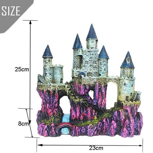 Castle Aquarium Decorations for Betta Cichlid Goldfish Shrimps Crabs-2 Carousel 2