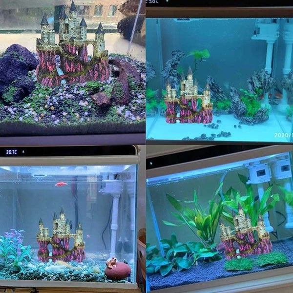 Castle Aquarium Decorations for Betta Cichlid Goldfish Shrimps Crabs-2 Carousel 4