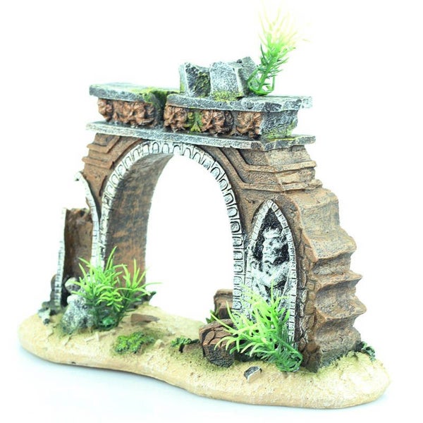 Aquarium Decoration Creative Archway for Betta Fish Sleep Rest Carousel 1