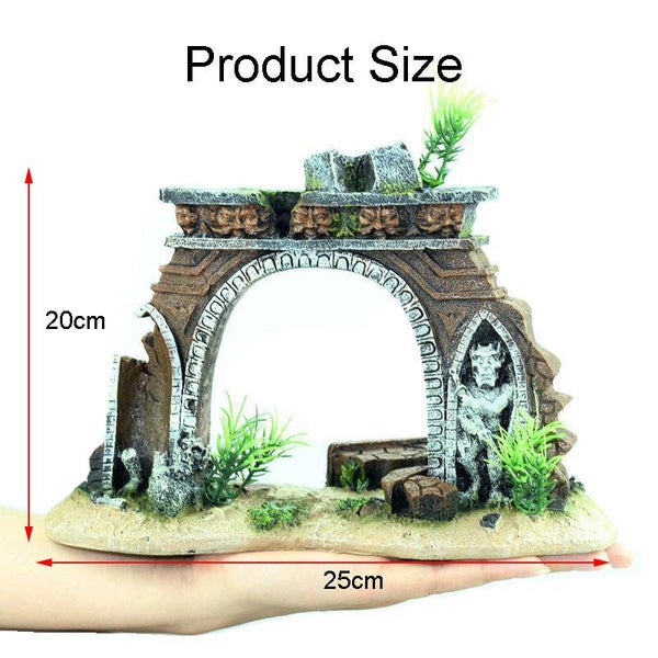 Aquarium Decoration Creative Archway for Betta Fish Sleep Rest Carousel 2