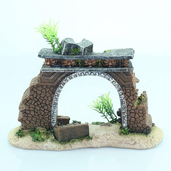 Aquarium Decoration Creative Archway for Betta Fish Sleep Rest Carousel 4