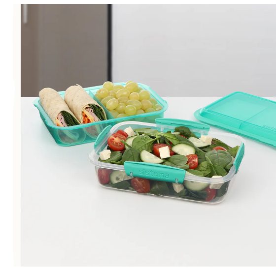 Sistema(R) 1.8L LunchStack(TM) TO GO(TM) Rectangle Carousel 2