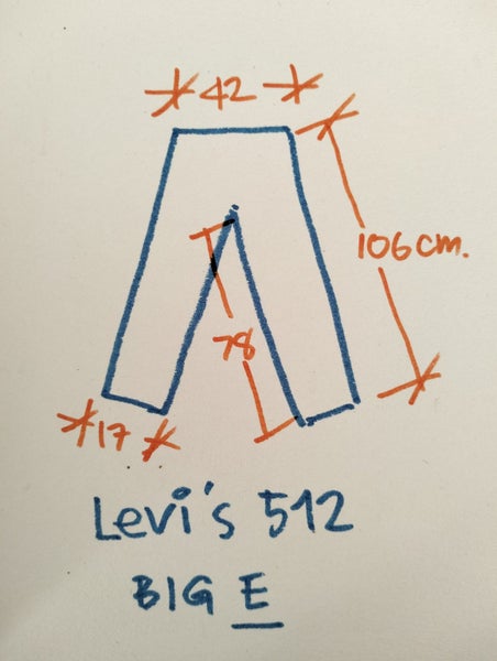 Levi’s 502 Big E Selvedge Denim 32/32 Carousel 20