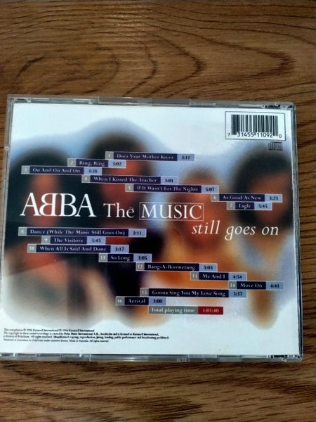 ABBA Music DVD's , The ABBA Story & 30th Anniversary ABBA in concert plus Cd Carousel 9
