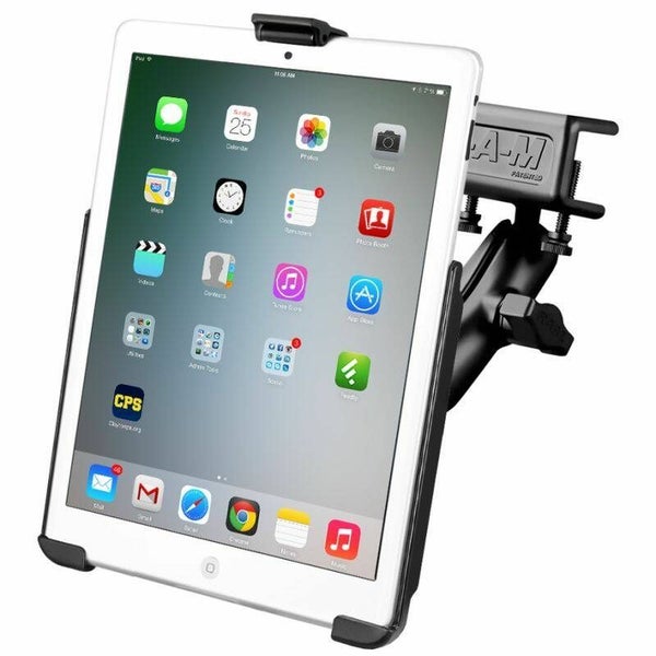RAM EZ-Roll'r cradle for iPad Mini 1-3 with Glareshield Clamp Carousel 2