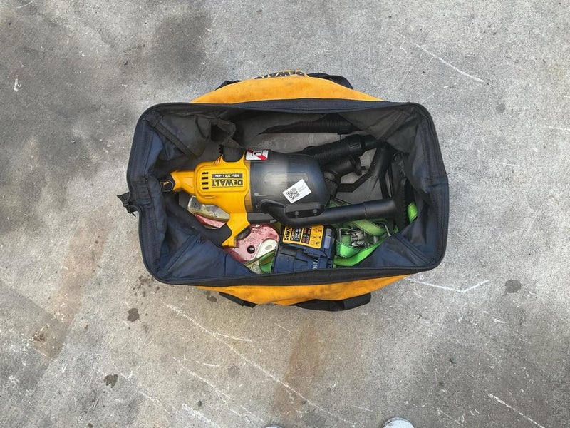Dewalt Storage Bag with Hand Held Vacuum Set Carousel 1