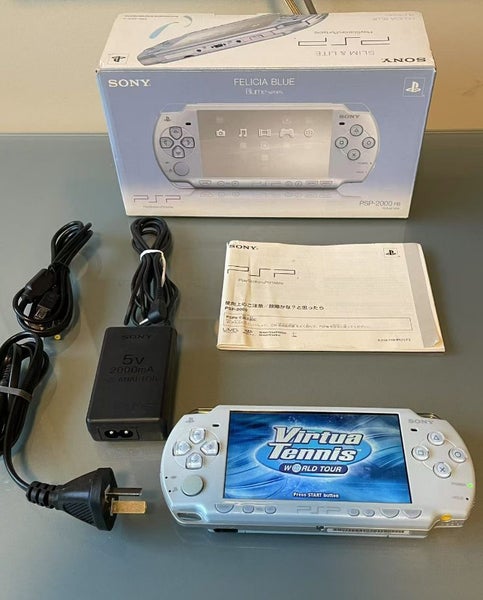 Rare Boxed PSP2000 Felicia Blue with 6.60 PRO-C 32G MS In Original kits Carousel 13