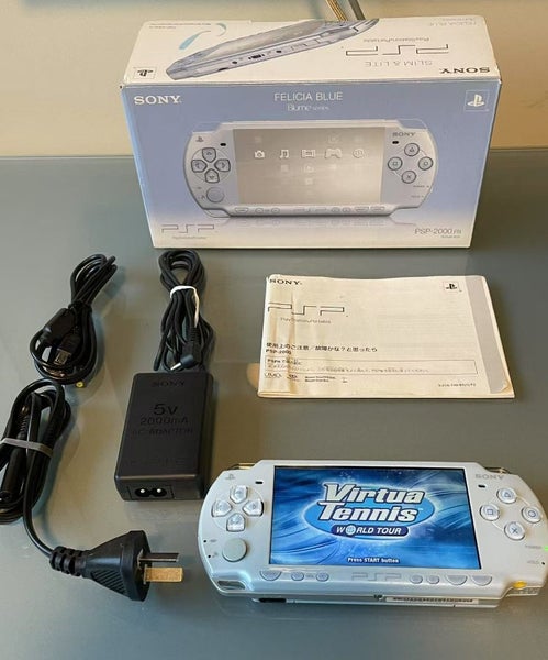 Rare Boxed PSP2000 Felicia Blue with 6.60 PRO-C 32G MS In Original kits Carousel 1