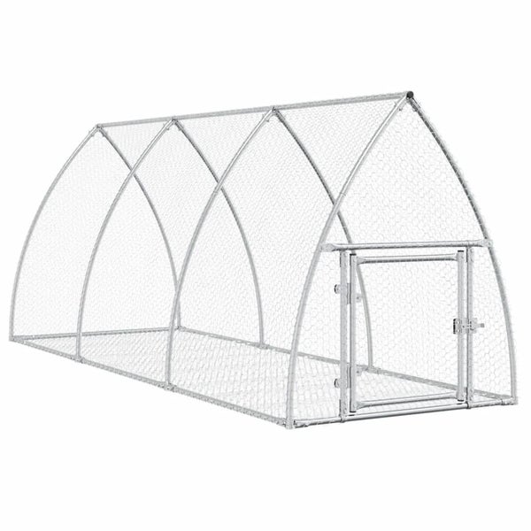 Rabbit Hutch Silver 300X105X120 Cm Galvanised Steel Txnopxn Carousel 2