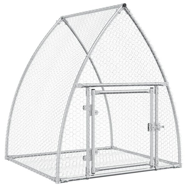 Rabbit Hutch Silver 100X105X120 Cm Galvanised Steel Txnopxi Carousel 2