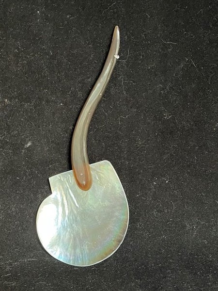 Vintage Mother Of Pearl Shell And Horn Spoon Carousel 1