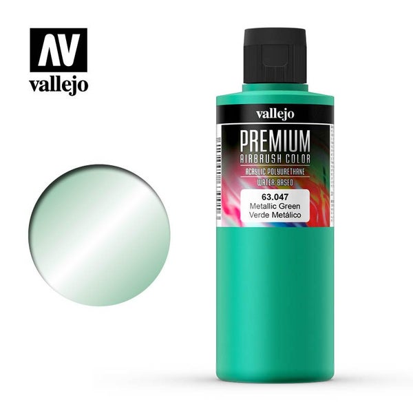 Vallejo - Premium Colour - Pearl & Metallics Metallic Green 200ml64485029513859110