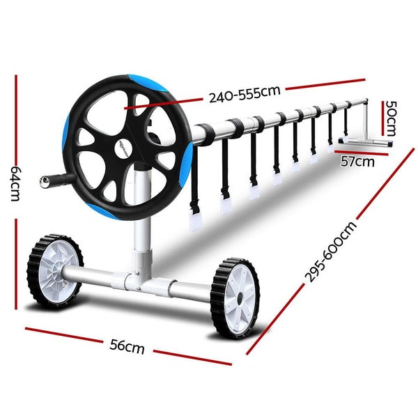 Aquabuddy Pool Cover Roller 5.5m Adjustable Swimming Pool Solar Blanket Reel ... Carousel 2