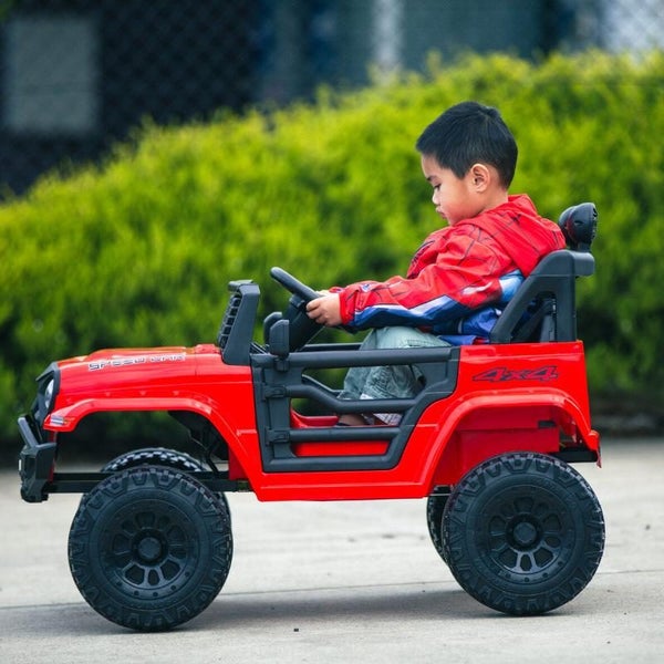 Jeep Inspired Remote Controlled Ride On Electric Car (Red) Kids Ride On Toys Le Carousel 6