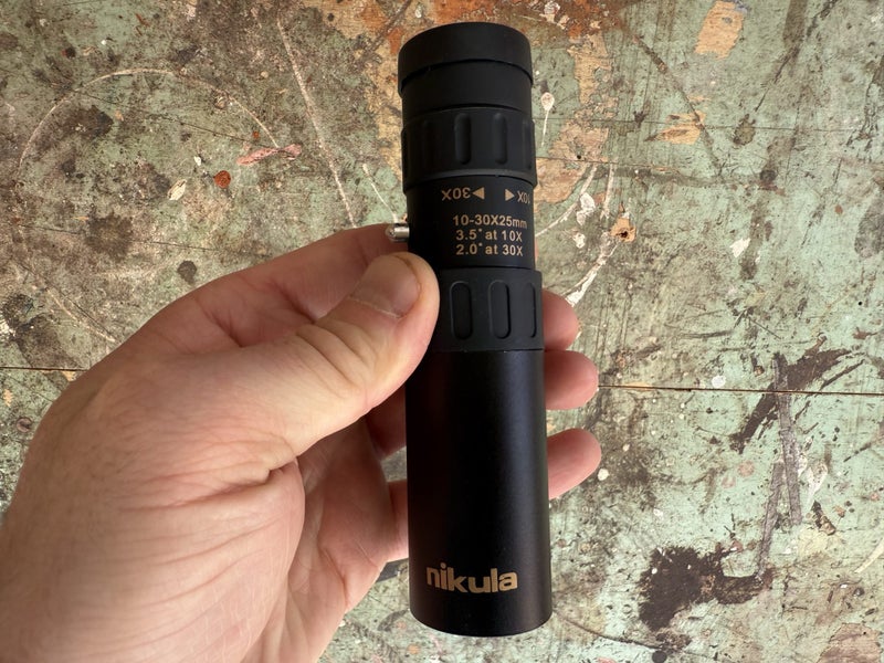 Nikula 10-30x25 zoom monocular telescope Carousel 1
