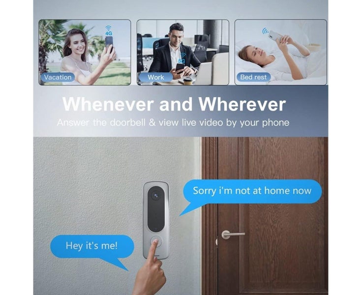 Smart Wireless Video Doorbell Digital Visual Intercom Wifi Door Bell Electron Carousel 5