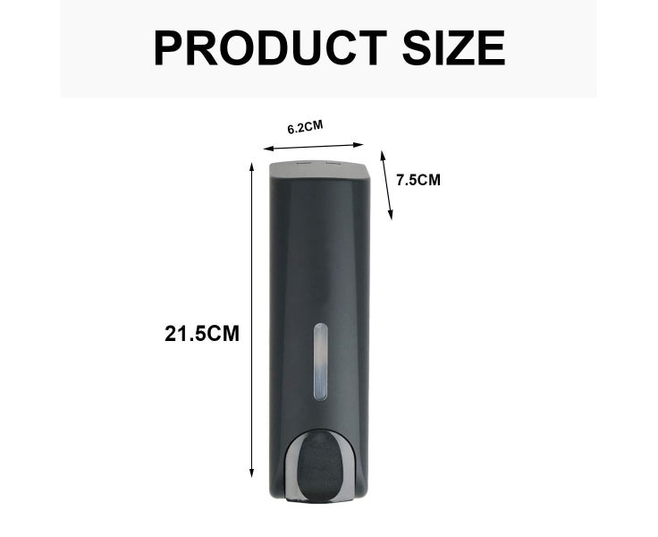 Soap Dispenser Shower Gel Shampoo Conditioner Bottle Abs Wall Hanging,Black Carousel 2