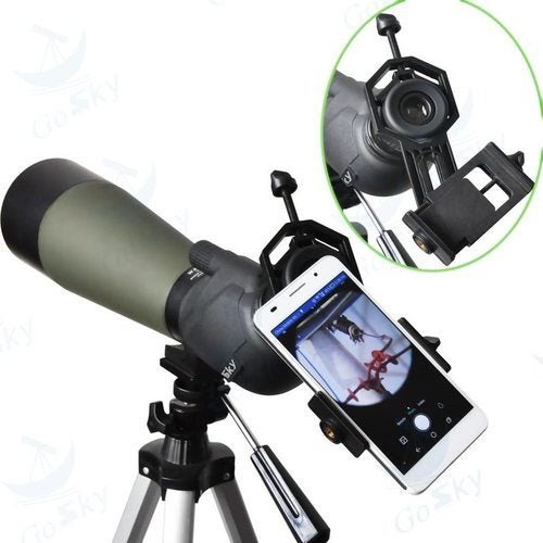 Telescope Binocular Monocular Phone Mobile Holder Adapter Mount Carousel 1