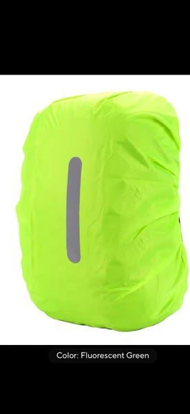 Pack Cover Flouro Green with reflective strip 8-17 litre Carousel 1