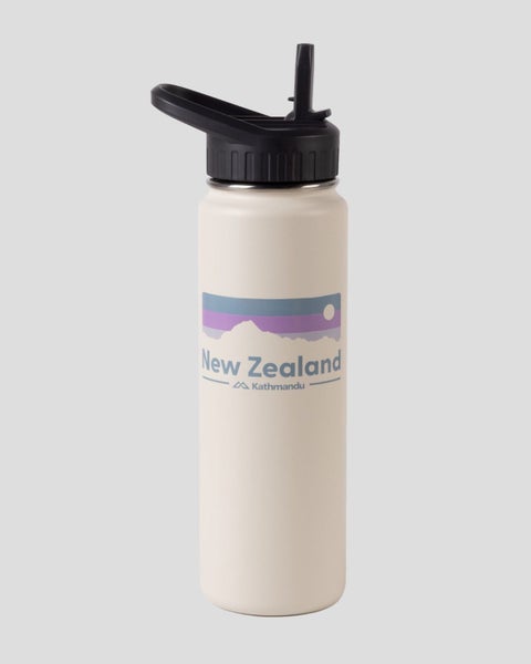 Kathmandu Straw Lid Insulated Bottle NZ - 710 ml Carousel 1