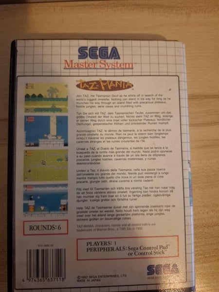 Taz Mania - Sega Master System Carousel 2