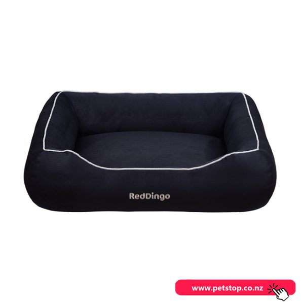Red Dingo Donut Bed Large Black 100 x 75 x 21cm Carousel 1