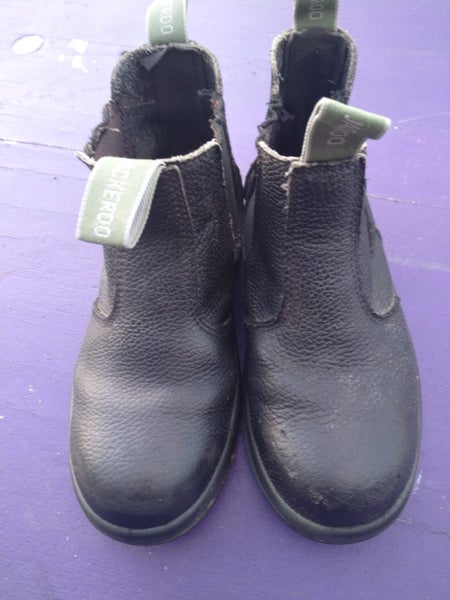Boys leather Jackeroo boots steel caps size 4 Carousel 5