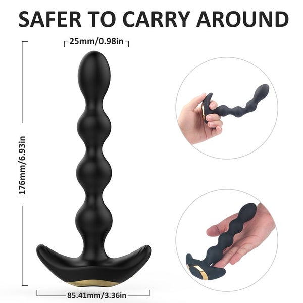 La Tail Noir Austin Anal Plug Carousel 2