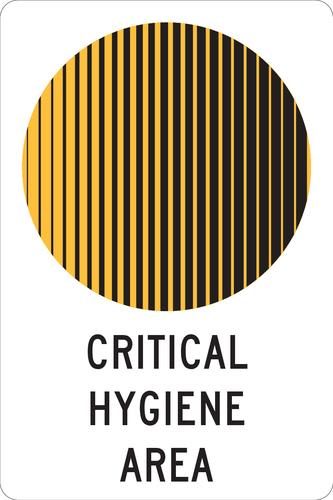 Mandatory Sign | Critical Hygiene Area W300mm x H450mm (Single Sided) - Standard Carousel 1