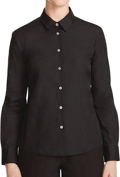 CATU67, Women's Long Sleeve Poplin Shirt, NNT - White (Size: 14) Carousel 1