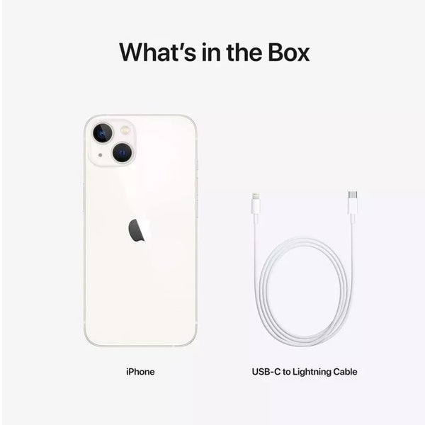 Apple iPhone 13 128GB White With 100% Battery Unlocked - SIM+eSIM - Like New63840155226627111