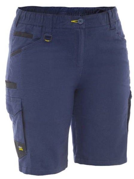 Bisley, FLX & Move Women's Elastic Waist Short - Navy (Size: 18) Carousel 1