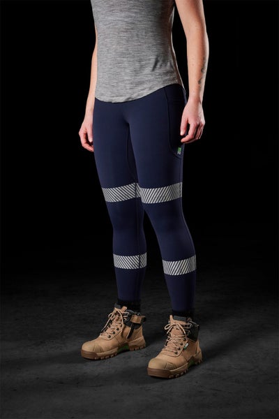 FXD, Women's Reflective Stretch Leggings WP-9WT - Navy - 06 Carousel 1