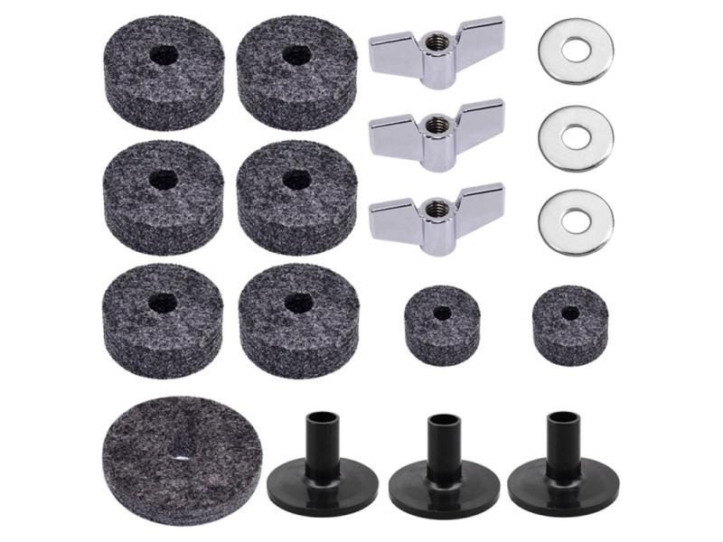 18 Pcs Drum Stand Felt Washers Kits Hot Sale Replacement Drums Felt Set Drum Carousel 1