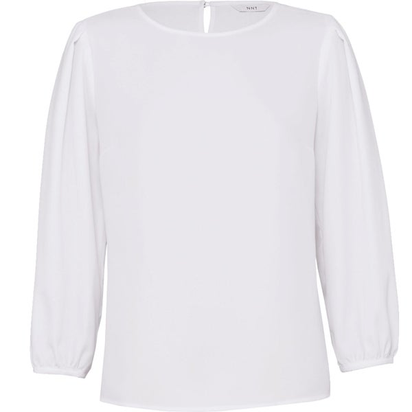 NNT, French Georgette 3/4 Sleeve Top, CATUPM - White (Size: 20) Carousel 1