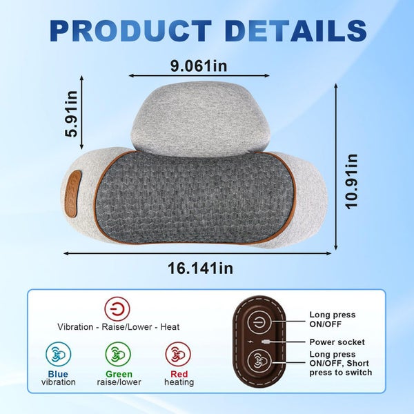 Neck Cervical Pillow with Massage Traction Heating for Better Sleep Carousel 7
