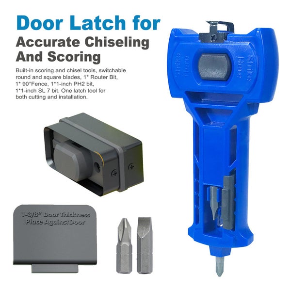 Door Latch Kit with Chisel Tool for Lock Installation Carousel 1