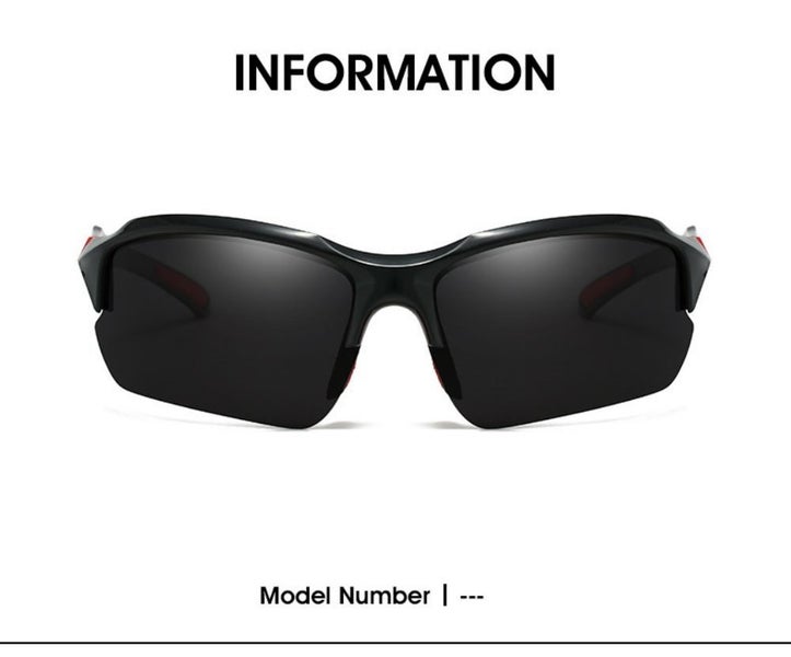 Sport Polarized Sunglasses for Men Half Frame Lightweight Cycling Running Fis Carousel 2
