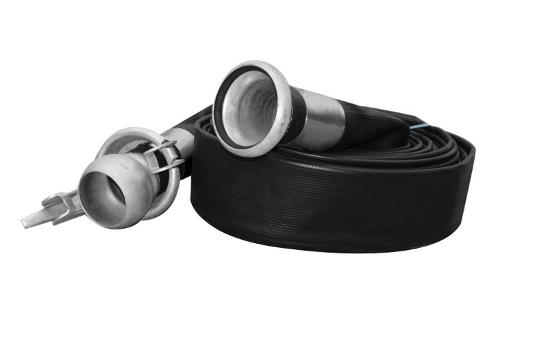 Optima Heavy Duty Black NBR Layflat Hose Assembly 76mm x 20m - HOSE ASSMBLY Carousel 1