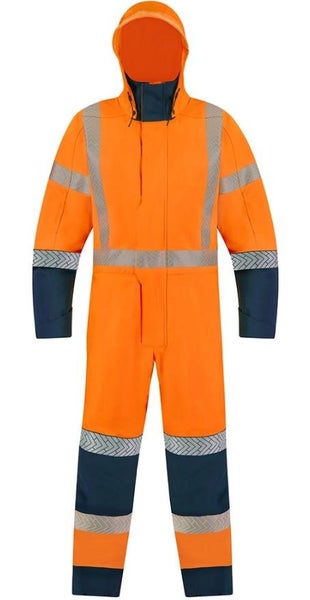 Bison, Extreme Flex Rain TTMC Overall, 483501ONX - Orange/Navy - XL Carousel 1