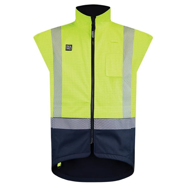 Arcguard, 29cal Inheratex Hi Vis Vest, 51217YN Yellow/Navy (Size