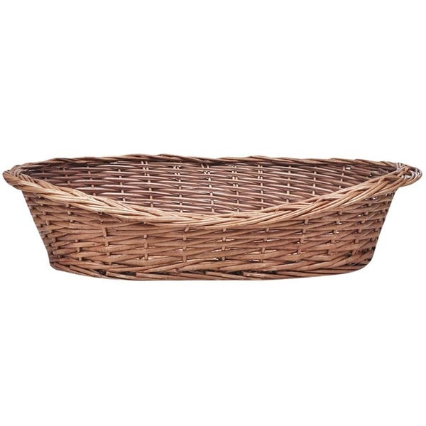 vidaXL Willow Dog Basket/Pet Bed Natural 50 cm Carousel 2