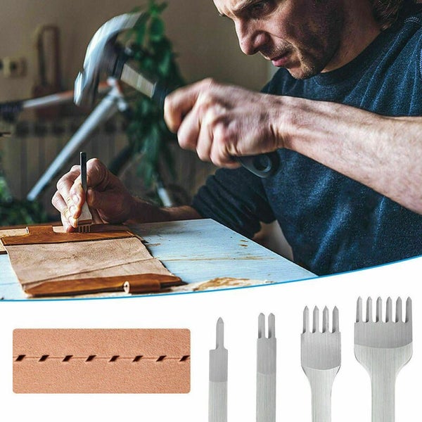 Leather Craft Punch Tools Stitching Carving Working Sewing Carousel 2