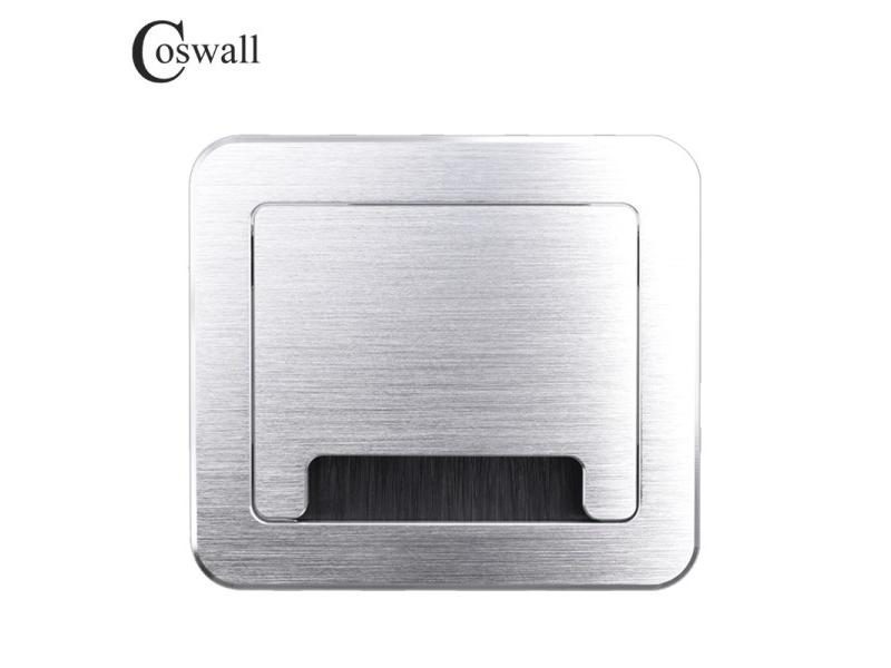 Black/Silver Brushed Aluminum Alloy Thickened Arc Corner Soft Open Cover Cable Carousel 1