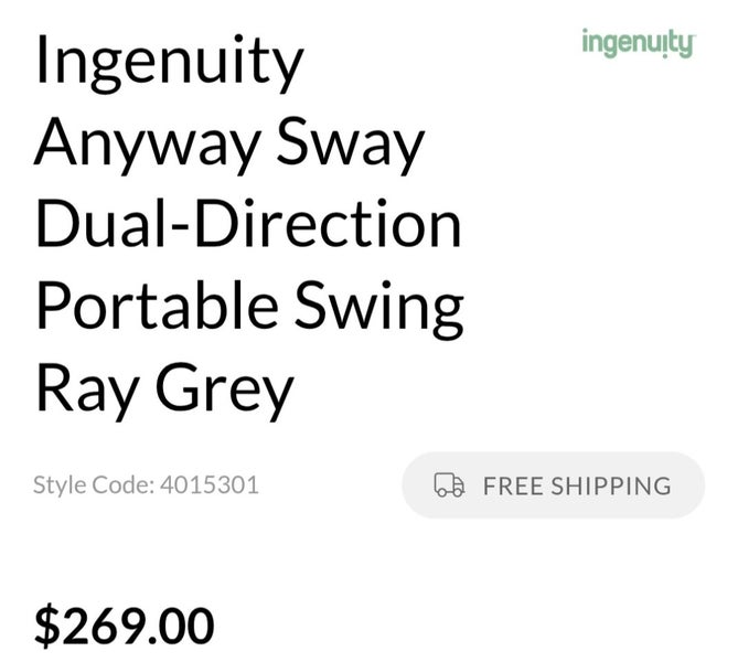 Ingenuity swing Carousel 4