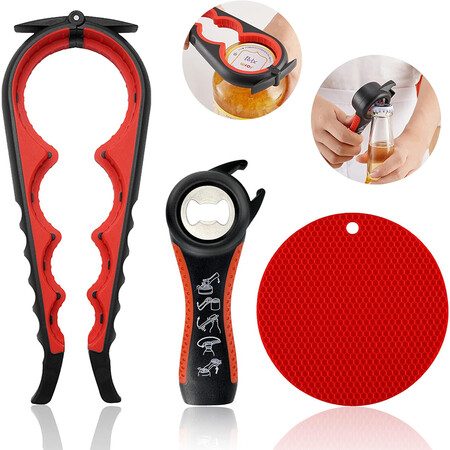 Jar Opener Bottle Opener for Weak Hands, Multi Function Can Opener Bottle Opener Carousel 1