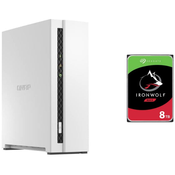 QNAP TS-133 1-Bay NAS with 1x 8TB NAS HDD Bundle [BDLQNP133800] Carousel 2